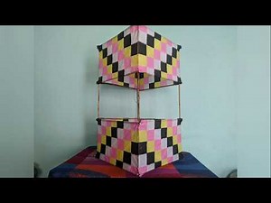 Cómo hacer un papalote o cometa cubo // how to make box kite// tutorial cara membuat layang kotak