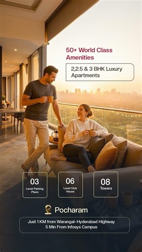 Open Views. Peaceful Living. | Luxury Apartments Pocharam