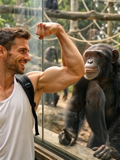 Muscle Showdown: Chimp vs. Human at the Zoo
