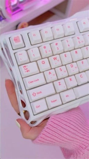 [AD] ASMR Pink ceramic keycaps! [AD] details in description