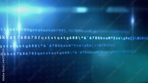 4K Data transmission channel Motion of digital data flow Loop Animation. 3D Transferring of big data. Programming code abstract technology background of software developer and Computer script