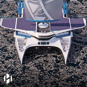 Smart ship with low carbon footprint could clean polluted seas (Credit: The SeaCleaners) #BeatPlasticPollution #PlasticHunter #TheSeaCleaners | Hashem Al-Ghaili