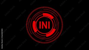 4K Abstract Visualization of INI Format, Configuration File Structure, and Key-Value Pair Architecture