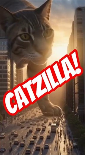 CATZILLA! #catskits #catcomedy #skits #catsofyoutube #comedyshorts