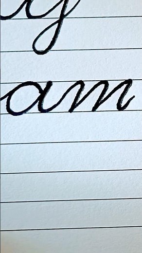 How to Join 'a & m' | How to Connect Letters in English Cursive Handwriting | Satisfying Writing