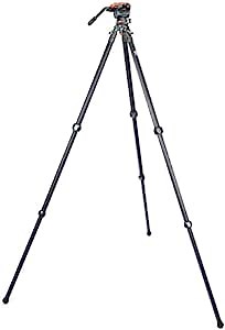 3 Legged Thing Legends Mike Carbon Fiber Levelling Base Tripod - 3 Section Adjustable Camera and Video Levelling-Base Tripod with 3 Detachable Legs (Mike Kit S)