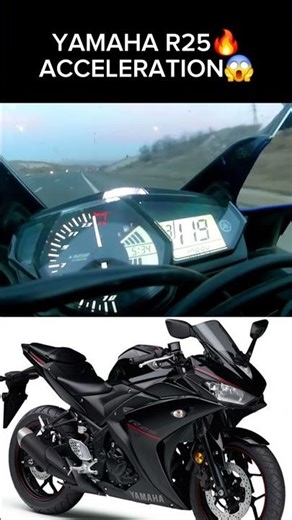 YAMAHA R25🔥 ACCELERATION😱 Check out the description