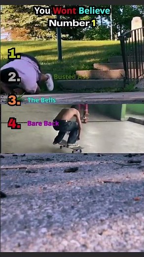Ranking These Brutal Skateboard Fails #skateboarding #fails #pain