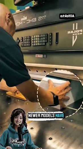 Smart Paper Cutting Machine with Safety Sensor #Technology #SmartMachines #shorts