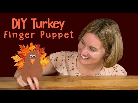 DIY Turkey Finger Puppet | Thanksgiving Craft for Kids