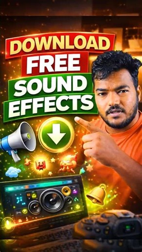 How To Download Free Sound Effects for YouTube | #NoCopyrightSoundEffects #shorts #youtube