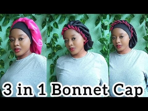 How To Make A 3in 1 Bonnet Cap A Simple DIY Tutorials/ #3in1bonnetcap #sewingtutorials