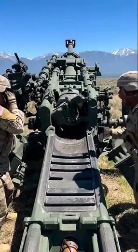 Firing the Beast! 155mm M777 Howitzer 💥🇺🇸 #military#usarmy