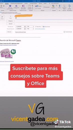 Generar reuniones de Teams eficazmente desde Outlook