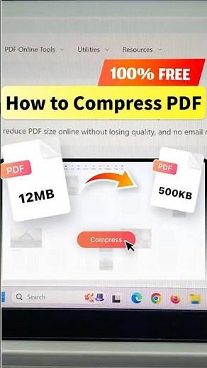 How to Reduce PDF File Size #online #free