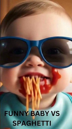 Watch This Baby Turn Spaghetti Into a Comedy Show!