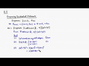 How to Disprove an Existential Statement - M500 5.5