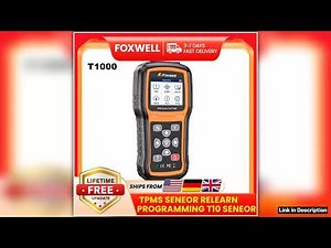 Foxwell T1000 TPMS Tool Tire Pressure Monitoring Sensor Programming Relearning Activation and OBD