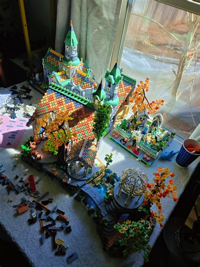 Two buildings done, and 1 more to go! #afol #lego