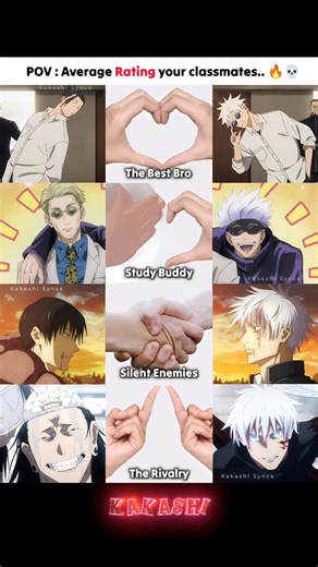 Gojo Satoru Relationship's ! 😻❤️‍🩹 #Gojo #Anime #JJK #JujutsuKaisen