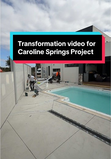 Can you bring Santorini to Melbourne? #fyp #quartzcoatings #viral #pool #santorini #resinbound #permeablepaving