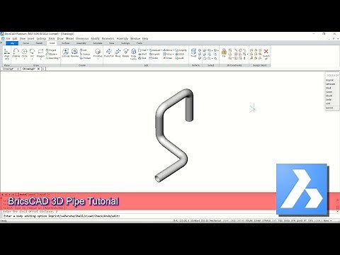 BricsCAD 3D Modeling Pipe Tutorial Graphic Design Software