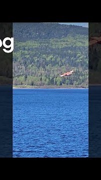 Firefighting Aircraft Filling Up || ViralHog