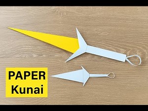 How to Make a Paper Kunai | origami paper kunai