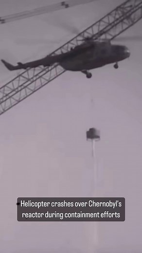 eviator | Helicopter crashes over Chernobyl's reactor during containment efforts (Video: ArchiveFootages) #aviation #pilot #plane #airplane #reels... | Instagram