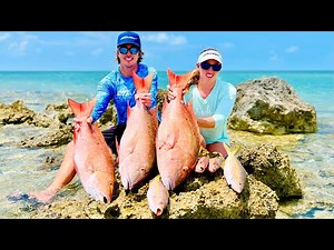 Life on the Rock... Whole Grilled Mutton Snapper (Catch/Clean/Cook)