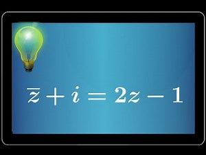 EQUATION with the CONJUGATE • complex number • expert math