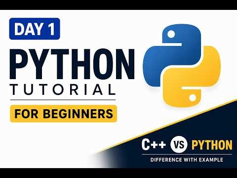 Python Tutorial for Beginners | Day 1