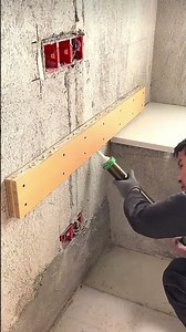 Floating desk installation#tools #usashorts #diy #diyhomeimprovement #home #renovation