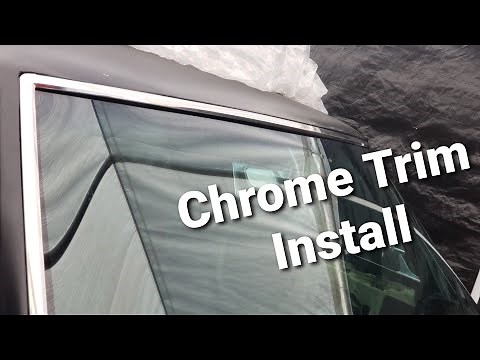 How To Install Front Windshield Chrome Trim | Chevelle