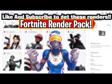 FREE Fortnite Render Pack (1000+ Renders & Google Drive)
