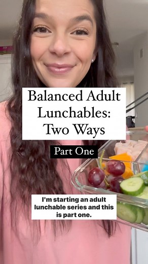 Jamie Nadeau on Instagram: "What would you add to your lunchable?! Balanced meals don’t have to be elaborate or time-consuming. If you love snacky lunches like me, these adult lunchables are PERFECT for you! There’s just something about the nostalgia of turkey and cheese loaded on a cracker for lunch, right?!! When you’re putting yours together, aim for: ✅ protein ✅ fats ✅ fiber-filled carbohydrates ✅ fruits and veggies Head to www.thebalancednutritionist.com/adult-lunchables for TEN ideas! What