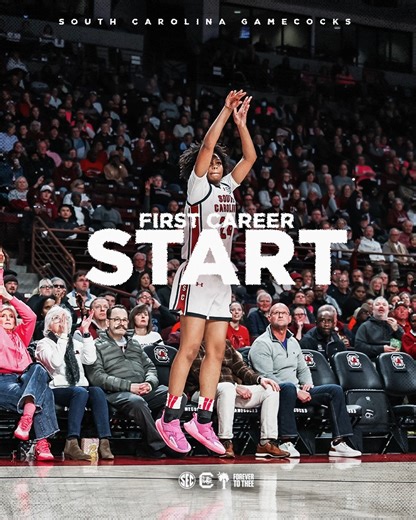 First career start and she stuck to her usual Ayla things – hustle, play smart, hit shots 🤙 | South Carolina Women's Basketball
