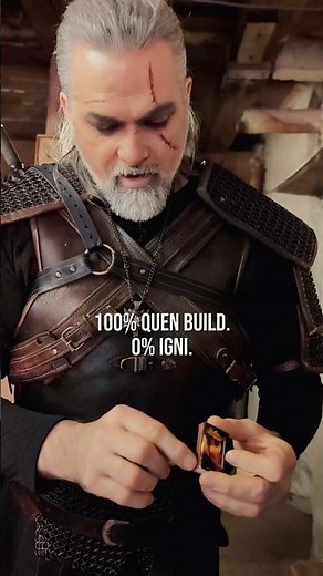 When You Put All Your Skill Points into Quen (and Regret Everything) #WitcherCosplay #GeraltOfRivia