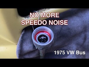 How to Lubricate a VW Bus Speedometer Cable | Fix Needle Bounce, Squeal & Noise
