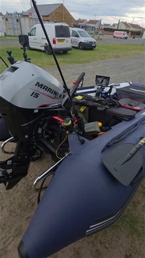 Inflatable boat setup for this weekend #fishing #shorts