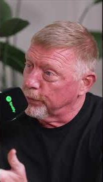 The unflappable Boris Becker in the Louis Theroux Podcast studio.