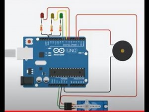 Simulación Arduino. Semáforo, buzzer y servomotor