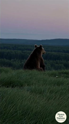 Why Some Bears Sit Still for Hours 🐻🌲 (Detailed Info in Description 👇)