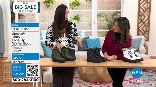 You are watching Sporto Boots All On Sale on HSN.💙📺 Shop the show here: https://bit.ly/HSNRecentlyAired Catch up on the shows you missed and discover where shopping comes alive on the QVC & HSN Streaming Service: https://bit.ly/HSNplus | HSN