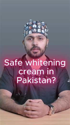 Safe Whitening Cream in Pakistan? Doctor Explains Safe whitening ka matlab shortcut nahi hota. Pakistan mein whitening creams ke baare mein bohot confusion hai, is liye naam se pehle doctor ka logic samajhna zaroori hai. Is video mein sirf educational perspective share kiya gaya hai — brand promotion nahi. Whitening ek process hai, aur process hamesha skin ko respect krta ha #skincare #whiteningcream #skincareroutine #doctor #health