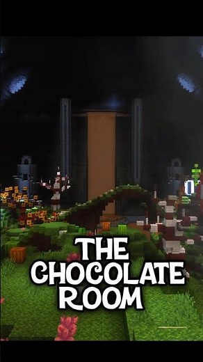 I Built the Chocolate Room in Minecraft #wonka #charlieandthechocolatefactory #minecraft
