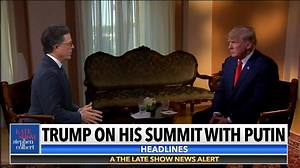 365K views · 7.1K reactions | A The Late Show Exclusive: Stephen Colbert’s post-summit interview of Sean Hannity’s interview of President Trump. | The Late Show with Stephen Colbert | Facebook