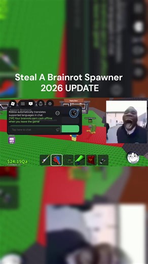🌍 Steal a Brainrot Spawner Script! 🧠✨ New Update 2026: Check out the latest Brainrot Spawner feature! Ready to level up your Roblox experience? 🚀 #Roblox #Brainrot #Update2026 #Gaming #RobloxTips #stealabrainrot #ios #android #pc
