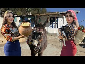 Watch Nomadic Girls Cooking with Meat and Milk! Learn Rural Life Hacks!