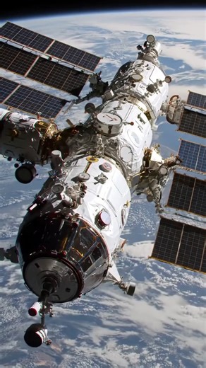 SpaceX's Crew Dragon spacecraft docking with the International Space Station. #fblifestyle #nasa #orionspacecraft #spacecraftnasa #orion #interstellarspace #iss #short #spacecraft | Space Voyager